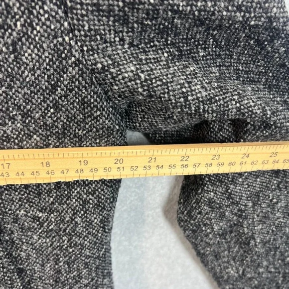 J.Crew Womens Wool Blend Tweed Peacoat Black White Salt and Pepper Large RN77388 - Picture 7 of 8